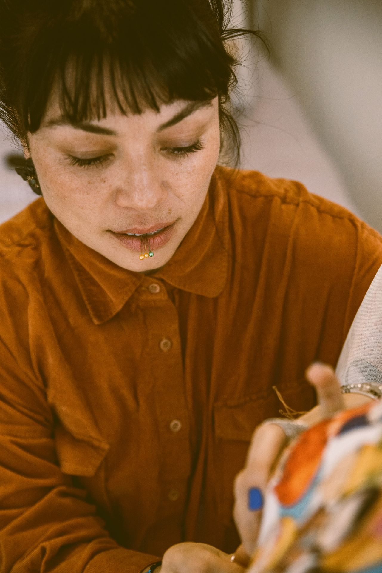 Belen Ugalde in her studio